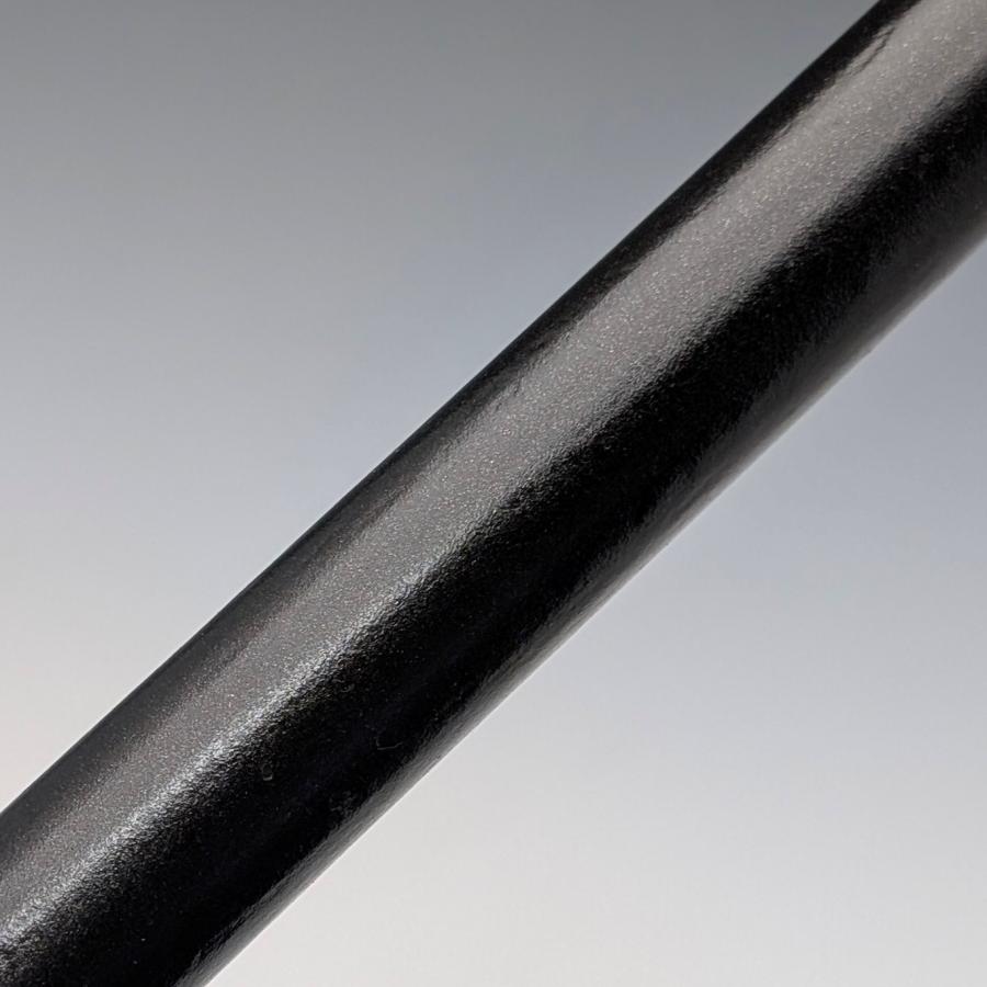 英国アンティーク ブラックシャフト 純銀製ロンデルハンドル ステッキ 杖 【ミニショルダー】 91cm M.S