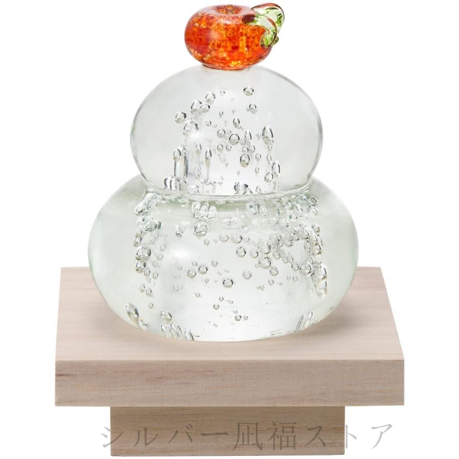 55 以上節約 アデリア 置物 オーナメント 粋工房xアデリア 福重ね鏡餅 橙 ガラス 鏡餅 木台付 ハンドメイド 化粧箱入 正月 正月飾り 工房直送価格 Ltr1 Pl