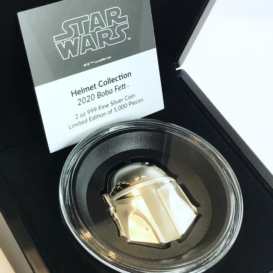 スターウォーズ ボバフェット ヘルメット型 2オンス 銀貨 | Disney | 06