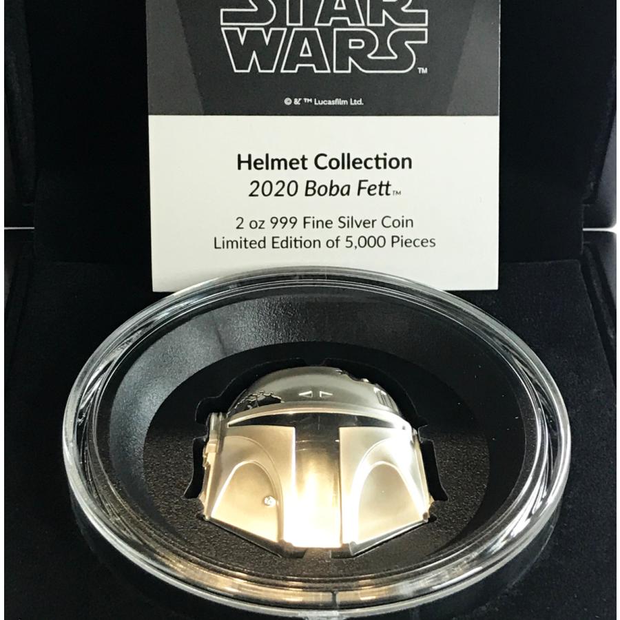 スターウォーズ ボバフェット ヘルメット型 2オンス 銀貨 | Disney | 07