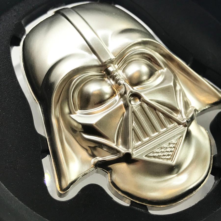 スターウォーズ ダースベイダー ヘルメット型2オンス銀貨 : SILVER