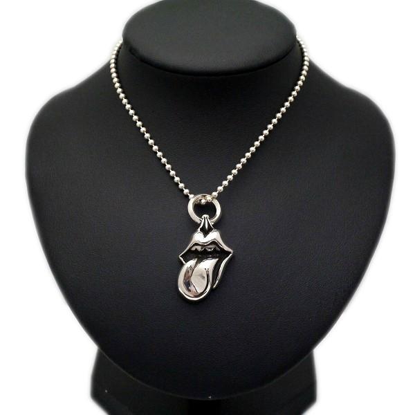 シルバー925 ネックレストップ　チャーム　ローリングストーンズ ローリングストーンズ リップ＆タン LT チャーム ペンダント