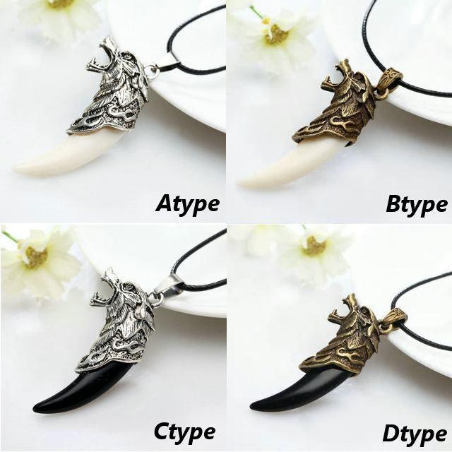 革紐 ネックレス ペンダント シルバー 牙狼 虎 チョーカー メンズ