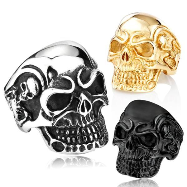 スカル リング メンズ ステンレス　ステンレスリング サージカルステンレス 全3色 ag2 | 