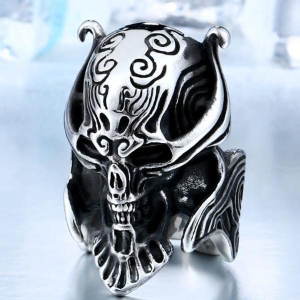 スカル リング メンズ ワイルド ゴツイ系 カッコイイ サージカル