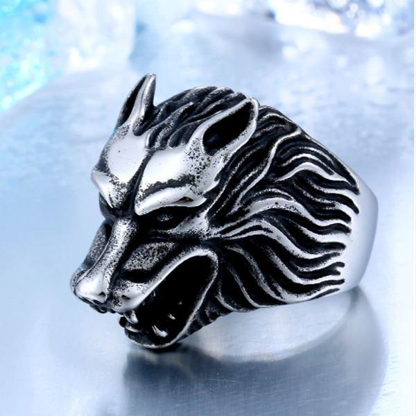 リング メンズ 狼 牙狼 ウルフ ステンレス ステンレスリング ac3