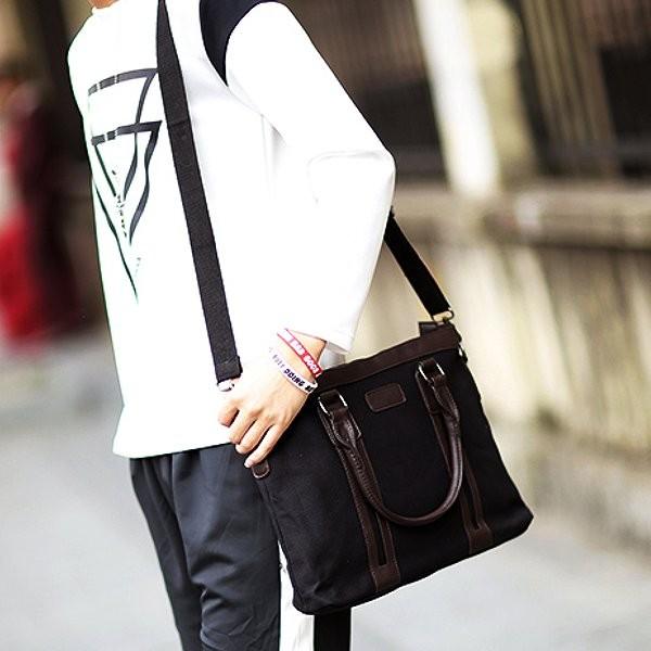 シンプルな黒とグレーのトートバッグ Cross charm official store | トート バッグ トートバッグ A4サイズ