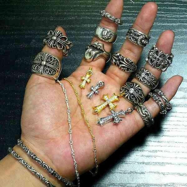 フローラルクロスリング シルバー925 メンズ シルバー リング レディース フローラル クロス リング ハイクオリティ 日本製 ch008 |  | 03