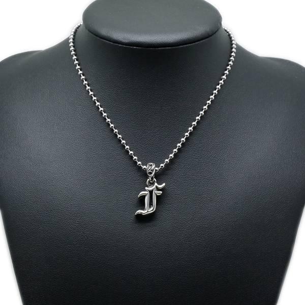 アルファベット F チャーム ペンダント ネックレス トップ シルバー925