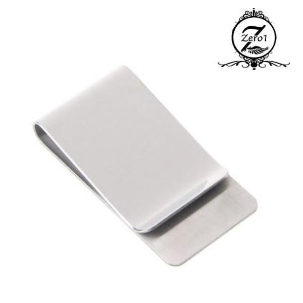 1000円 ポッキリ マネークリップ ステンレス メンズ シルバー 財布 カード コンパクト財布 シンプル レディース mc005 | 