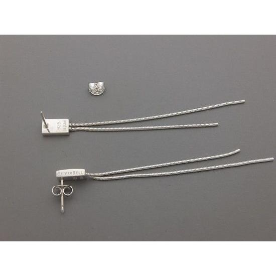 ピアス　シルバー925　シンプル　スネークチェーンピアス |  | 04