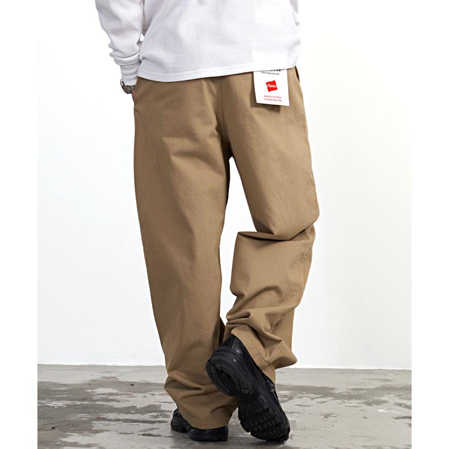 Hanes（ヘインズ） チノパンツ ワイド メンズ ブランド 大きいサイズ