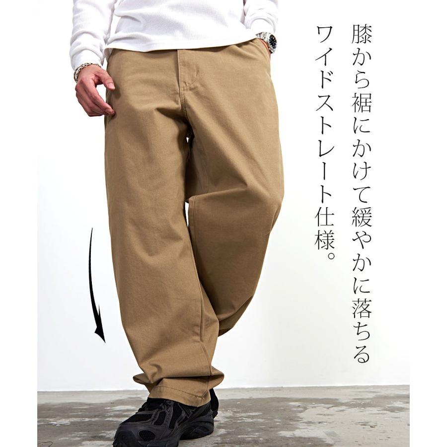 60s チノパン ワークパンツ カーキベージュ W32 ワイド ヴィンテージ Hanes（ヘインズ） チノパンツ ワイド メンズ ブランド 大きいサイズ