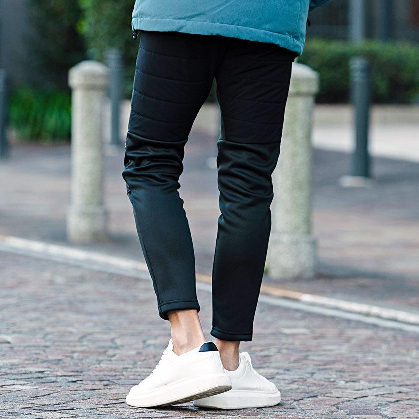 おすすめ スキニーパンツ メンズ 暖パン 細身 スリム 裏起毛 無地 暖かい 軽い 中綿 撥水 テーパードパンツ トラックパンツ テーパード アウトドア Gerry 秋 冬 スキニー スリムパンツ Color 41 Kha カーキ Www We Job Com