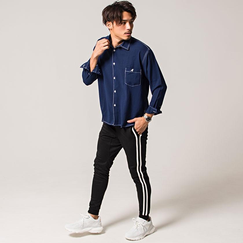 KANGOL 長袖シャツ メンズ 別注 カンゴール 別注ワンポイント KANGOL 長袖シャツ メンズ 別注 カンゴール 別注ワンポイント