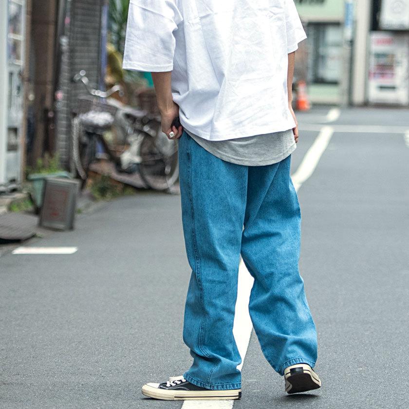 デニムパンツ メンズ ワイド ブランド 太め おしゃれ 大人 カジュアル ゆったり 大きい ジーンズ カラーデニム Gパン ジーパン ストリート Sb Select 春 夏 シルバーバレット 通販 Yahoo ショッピング