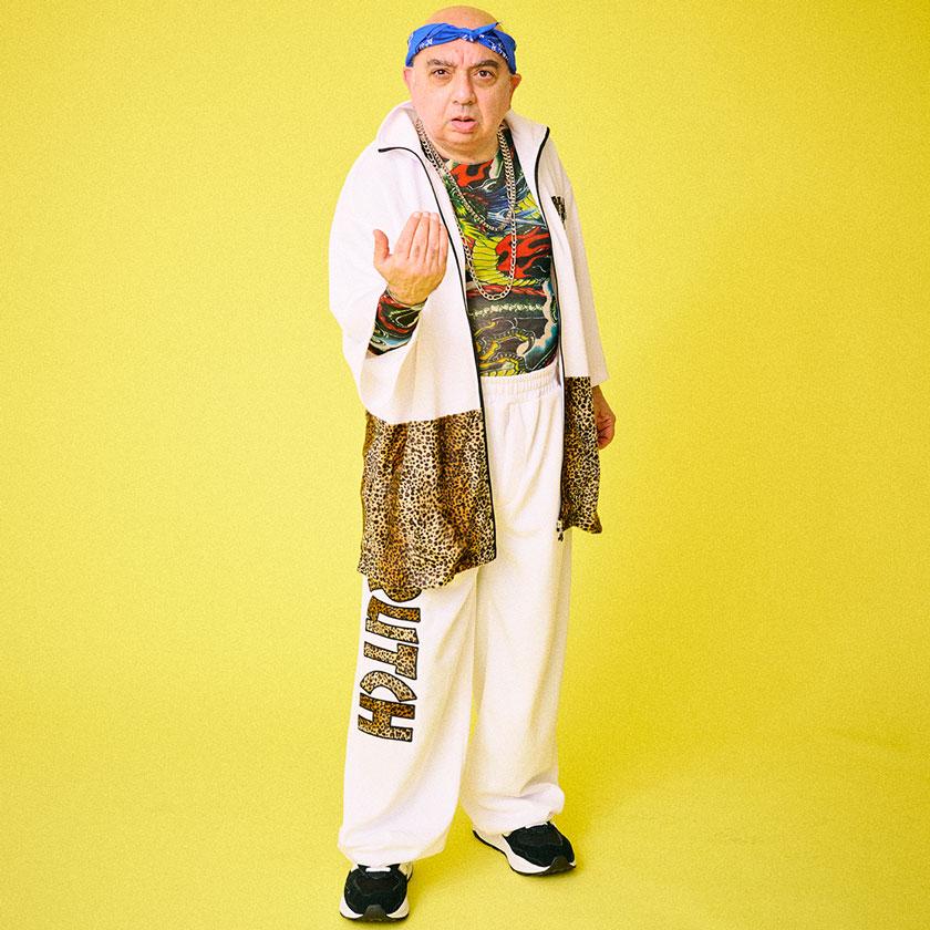 GALFY ギラギラ卍 セットアップ メンズ ベロア ジャージ パンツ 2点セット 5裾幅23