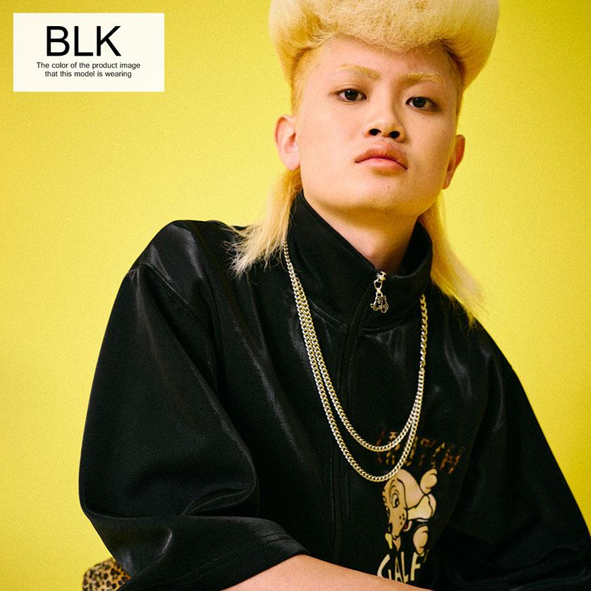 GALFY ギラギラ卍 セットアップ メンズ ベロア ジャージ パンツ 2点セット 5裾幅23