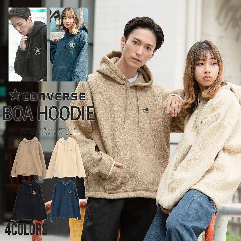 コンバース パーカー メンズ ボアパーカー プルオーバー フーディー レディース ドルマンスリーブ ブランド ストリート 韓国 Converse 秋 冬 1473 9534 シルバーバレット 通販 Yahoo ショッピング