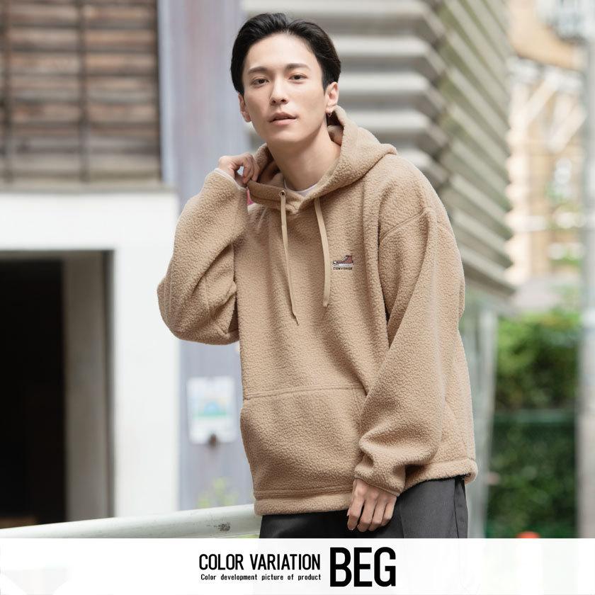 コンバース パーカー メンズ ボアパーカー プルオーバー フーディー レディース ドルマンスリーブ ブランド ストリート 韓国 Converse 秋 冬 1473 9534 シルバーバレット 通販 Yahoo ショッピング