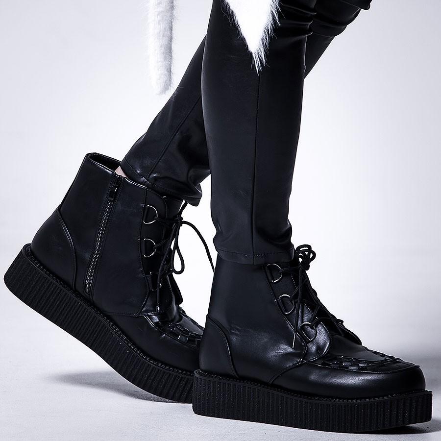 LOVEHUNTER（ラブハンター） ブーツ メンズ 厚底 V系 サイドジップ付き