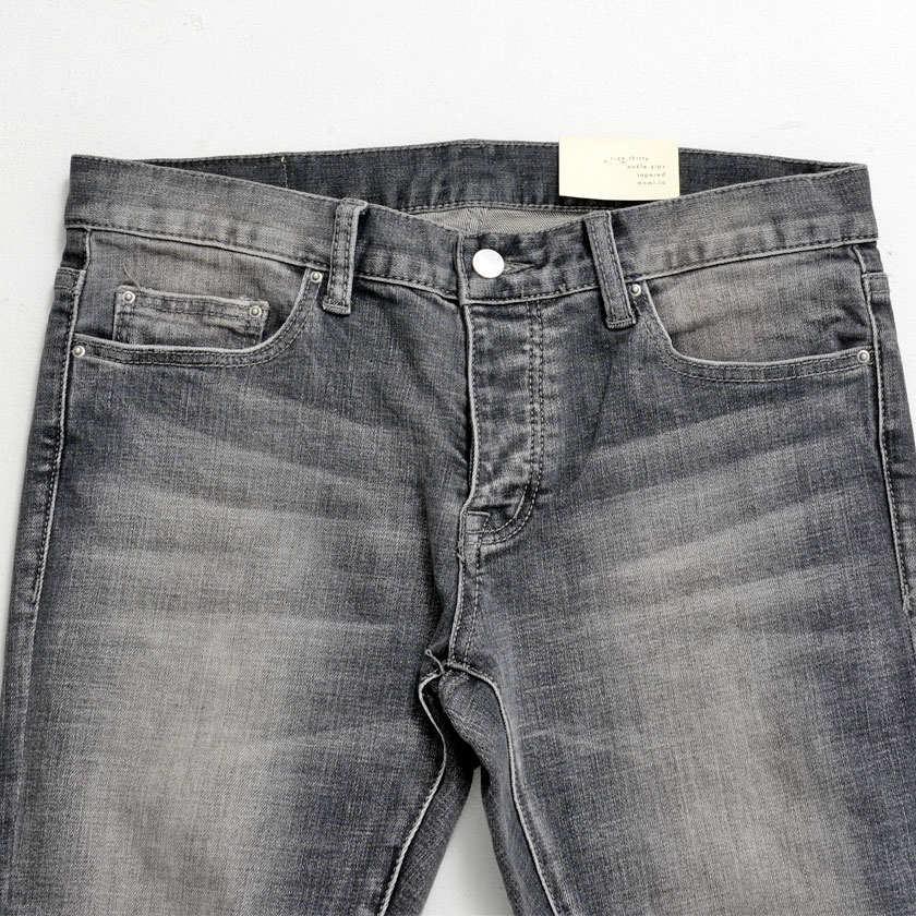 デニムパンツ メンズ スキニー mnml ミニマル M1 DENIM STRETCH GREY/全1色 スキニーパンツ スキニーデニム ダメージ ストリート 冬 春｜silverbulletxfuga｜07