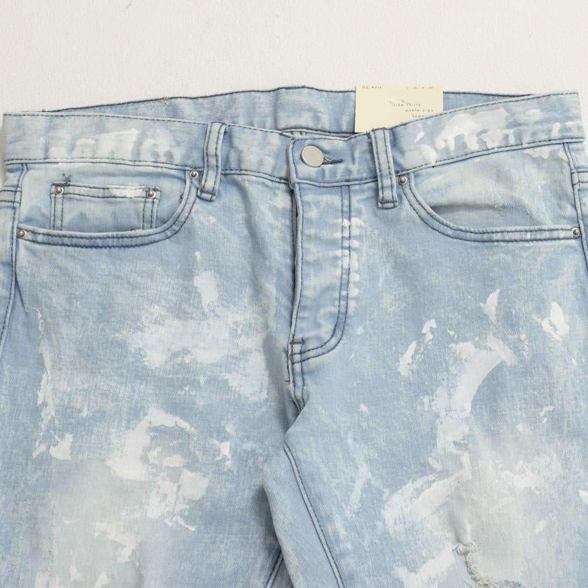 デニムパンツ メンズ スキニー Mnml ミニマル M55 Denim Stretch Blue 全1色 スキニーデニム ダメージ ストリート 冬 春 17ml Aw2d シルバーバレット 通販 Yahoo ショッピング