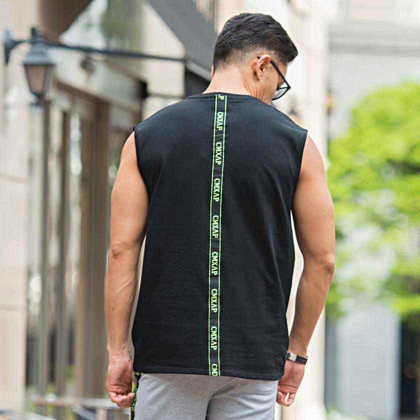 ノースリーブ メンズ タンクトップ ゆったり おしゃれ ロゴ 刺繍 ストリート スポーツ ラグスポ Cmxap クマアピ 春 夏 シルバーバレット 通販 Yahoo ショッピング