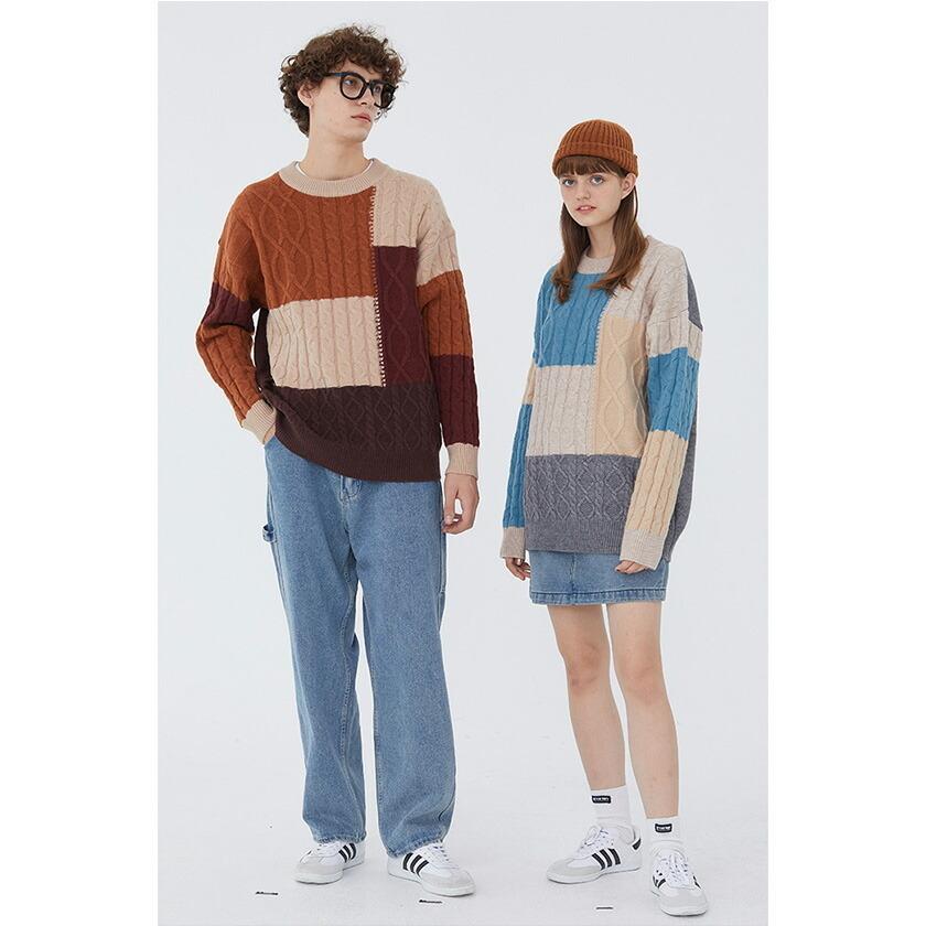 ニット セーター メンズ Lazy Tokyo レイジートウキョウ クレイジーケーブルニット 全2色 ケーブル編み ユニセックス カジュアル 秋 冬 21 シルバーバレット 通販 Yahoo ショッピング