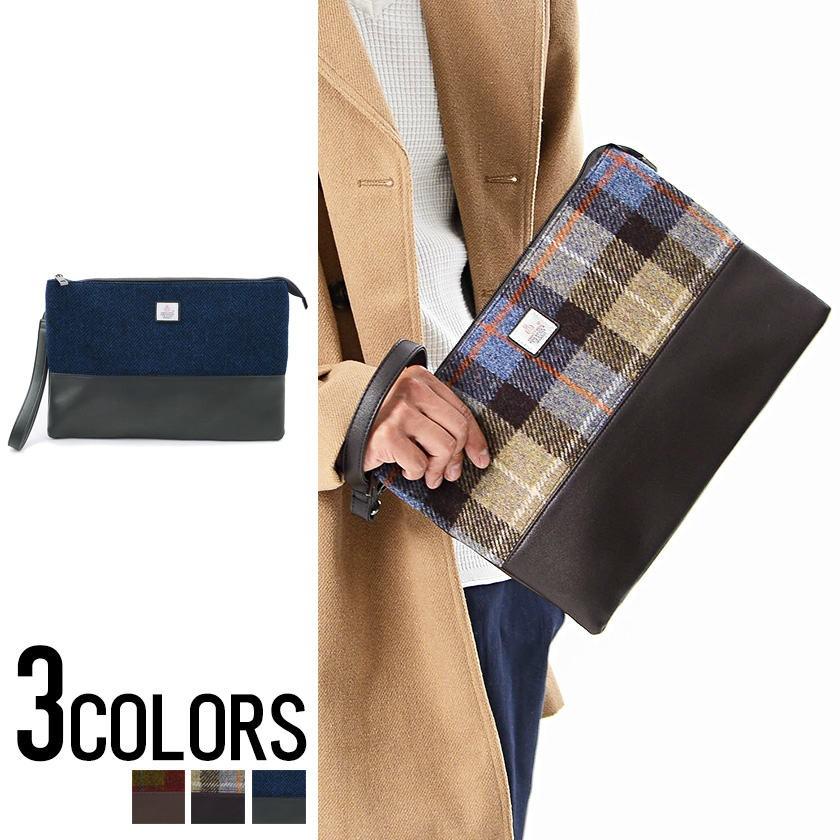 クラッチバッグ メンズ Harris Tweed ハリスツイード 切替クラッチバック 全3色 切替 ハリスツイード 鞄 2way チェック ツィード 秋冬 232 Khb1710 シルバーバレット 通販 Yahoo ショッピング