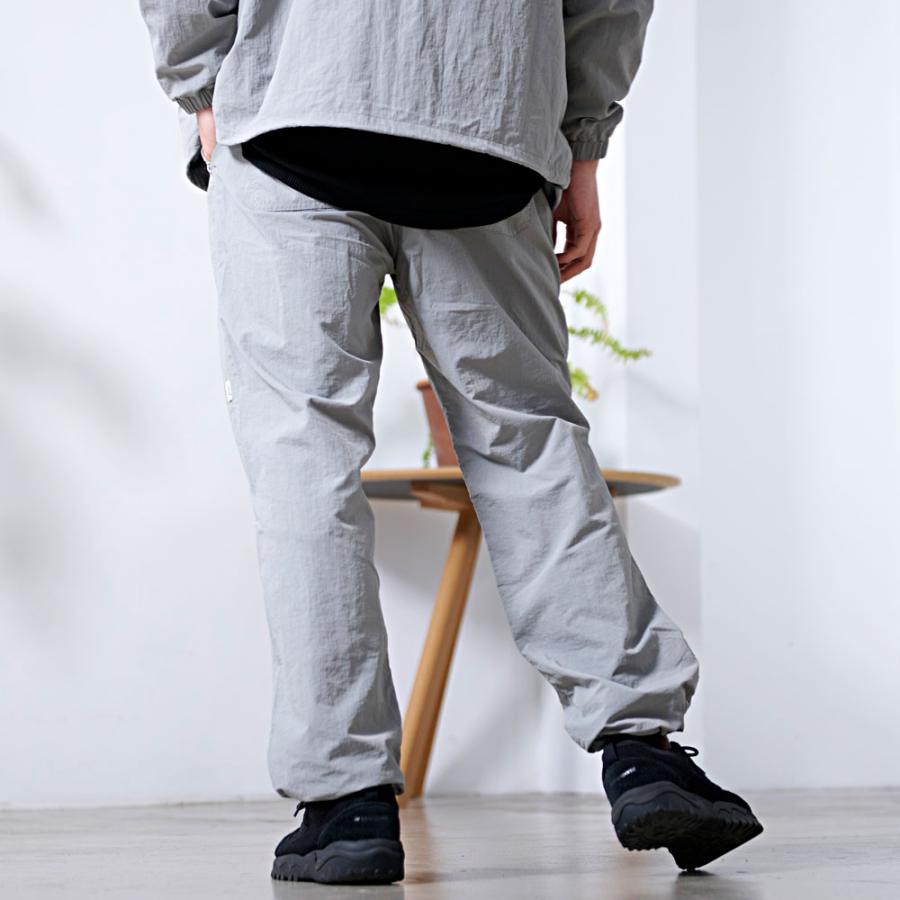 2000ss ジルサンダー ナイロン パンツ グレー シャカシャカ SILVER BULLET ナイロンパンツ メンズ パラシュート ワイド