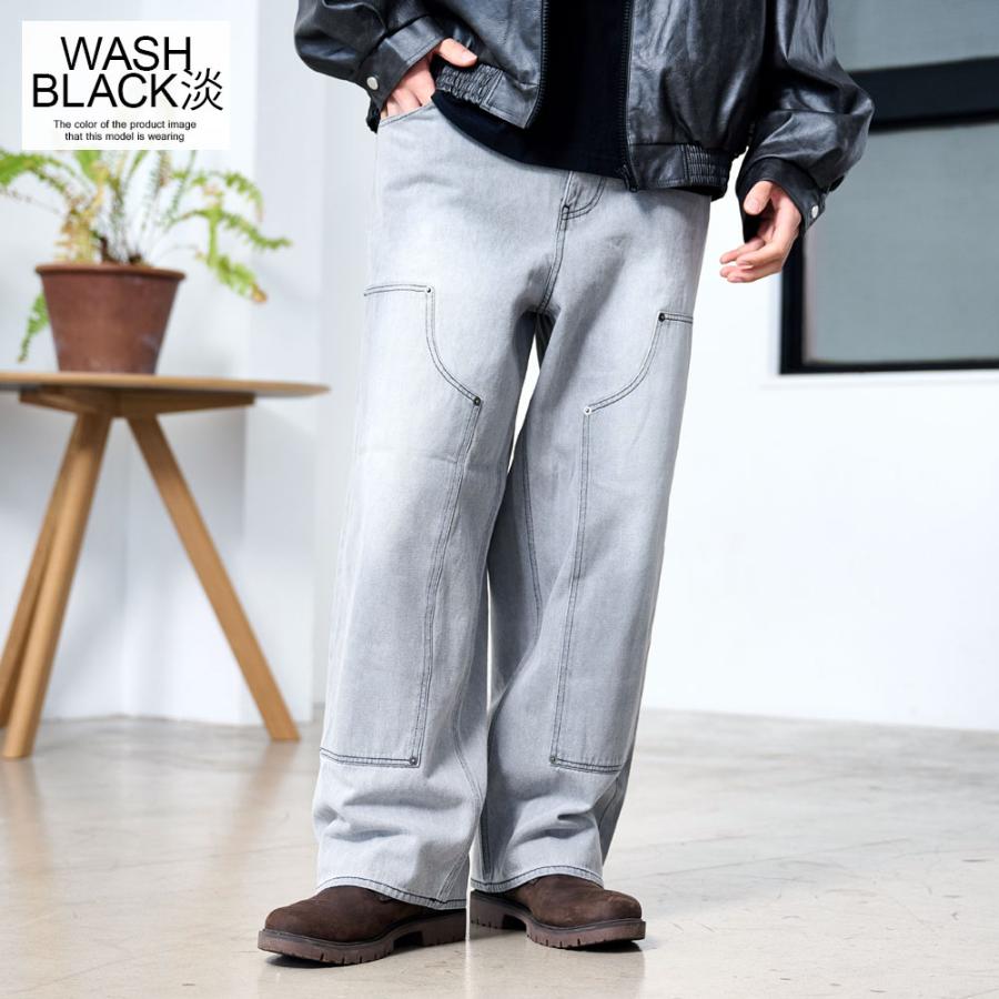 ブラックバレット　ウォッシュ　コーティング加工　ロング丈デニムパンツ SILVER BULLET（シルバーバレット） デニムパンツ メンズ ブランド