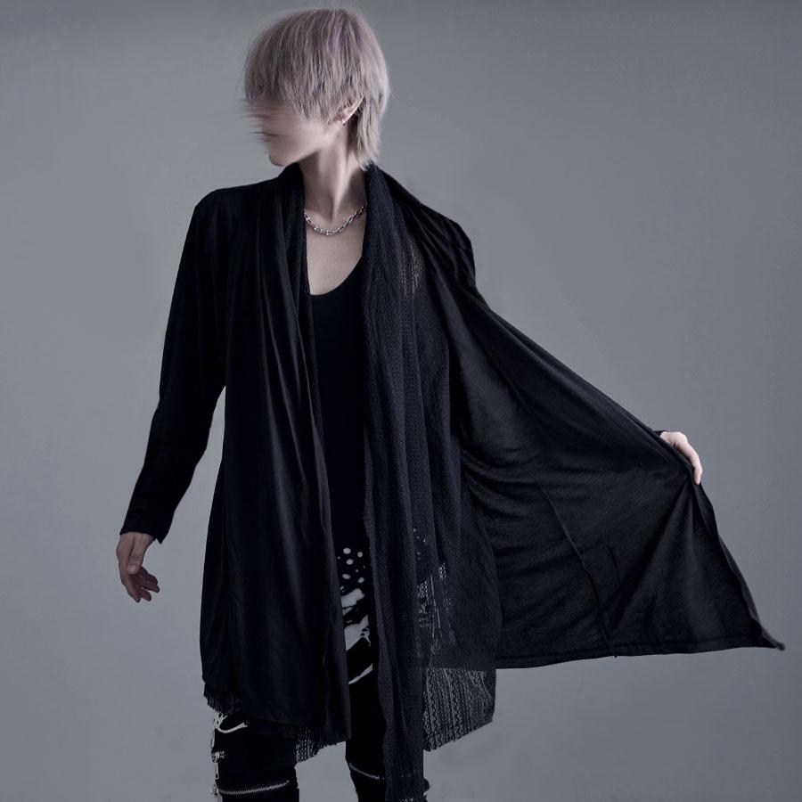 SAVILE ROW　ネイビー　ペイズリー　ロングカーディガン　シルク SAVILE ROW ネイビー ペイズリー ロングカーディガン シルク