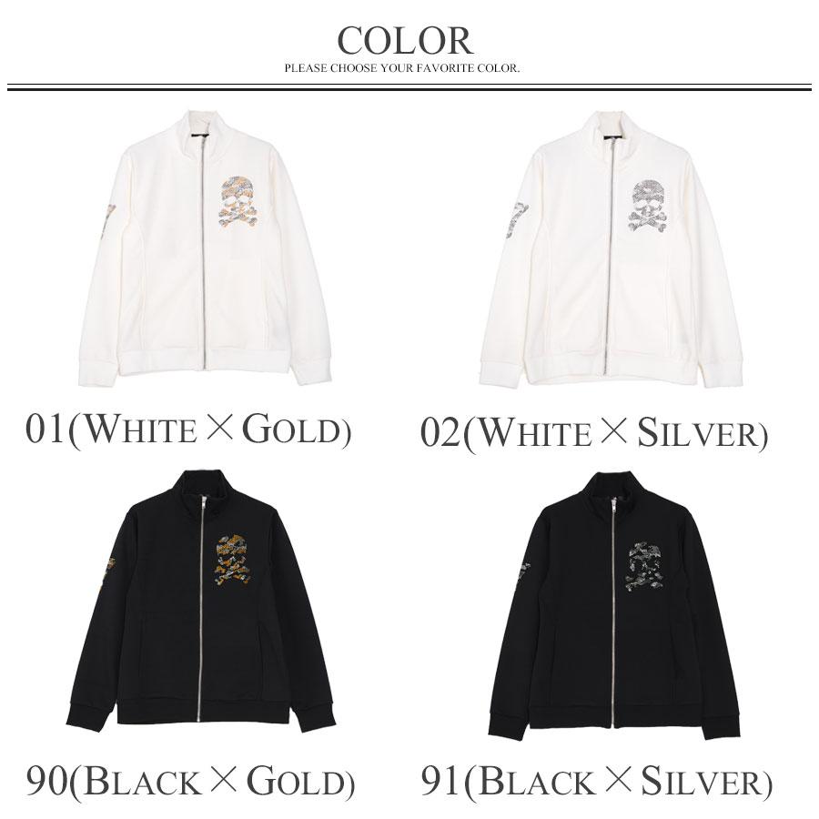 Bernings Sho バーニングショー ラインストーン付きジップブルゾン/全4