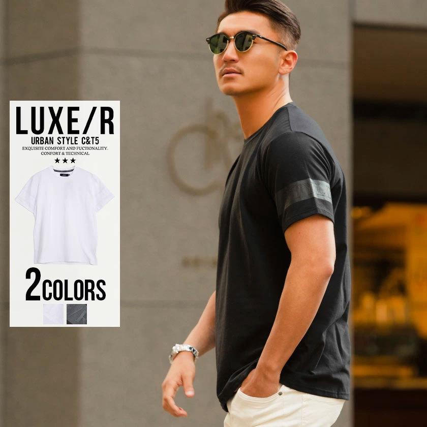 Tシャツ メンズ 半袖 クルーネック インナー 細身 スリム スポーティー ラグスポ 白 黒 上品 大人 春 夏 Luxe R Lg シルバーバレット 通販 Yahoo ショッピング