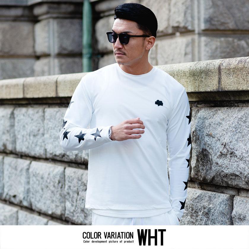 セットアップ可 長袖tシャツ メンズ ロンt 白t ブランド おしゃれ トップス カットソー クルーネック Uv対策 プリント ストレッチ ラグスポ Luxe R 春 夏 451 シルバーバレット 通販 Yahoo ショッピング