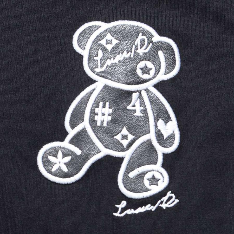 Tシャツ メンズ 半袖 ブランド ゴルフウェア クマ柄 刺繍 綿100% 細身 タイト スポーツ 白 黒 春 夏 (郵)｜silverbulletxfuga｜12