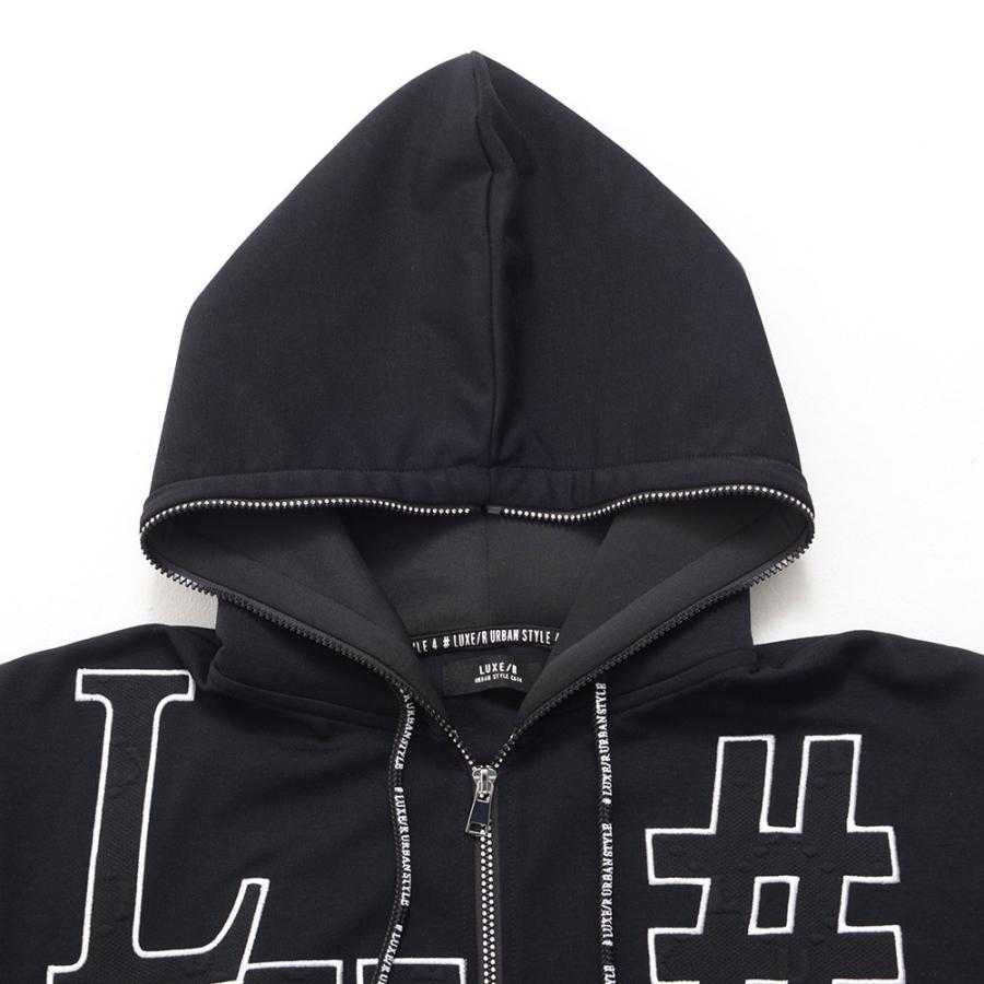 LUXE/R（ラグジュ） パーカー メンズ 半袖 ポンチ ジャージ スウェット