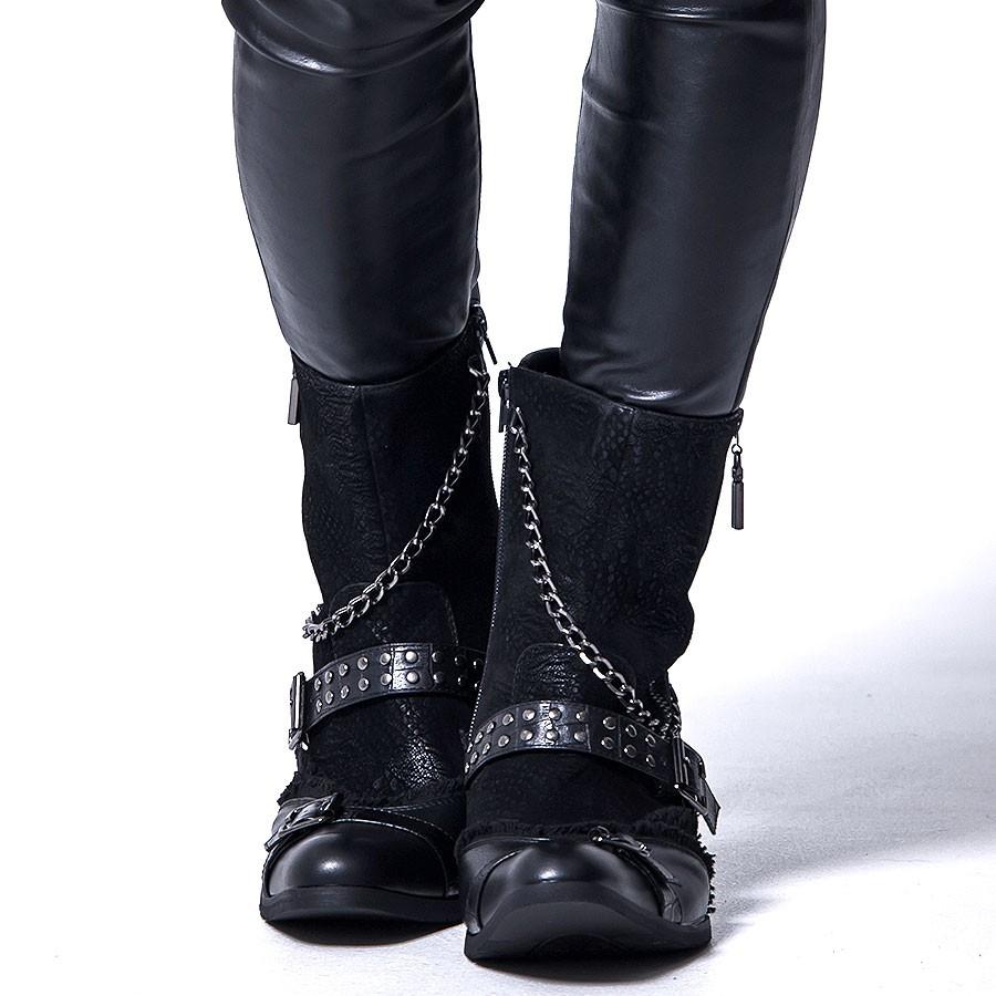 ブーツ メンズ V系 Love Hunter ラブハンター チェーン付きサイドジップブーツ 全1色 メンズ靴 ビジュアル系 6803 シルバーバレット 通販 Yahoo ショッピング
