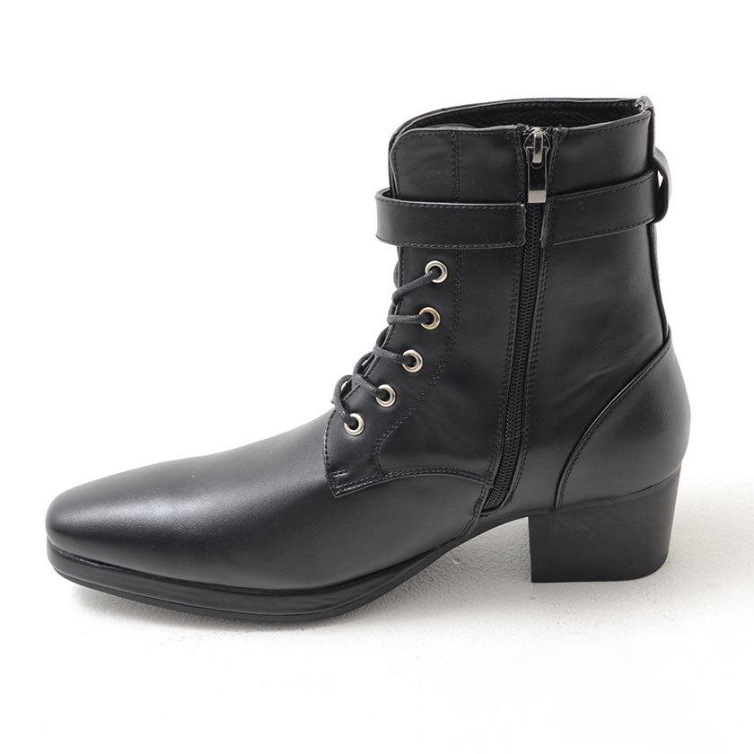 定価19800 新品 本物 HUNTER JP23 ヒール ブーツ 2095 LOVEHUNTER ヒールブーツ メンズ レースアップブーツ LOVE