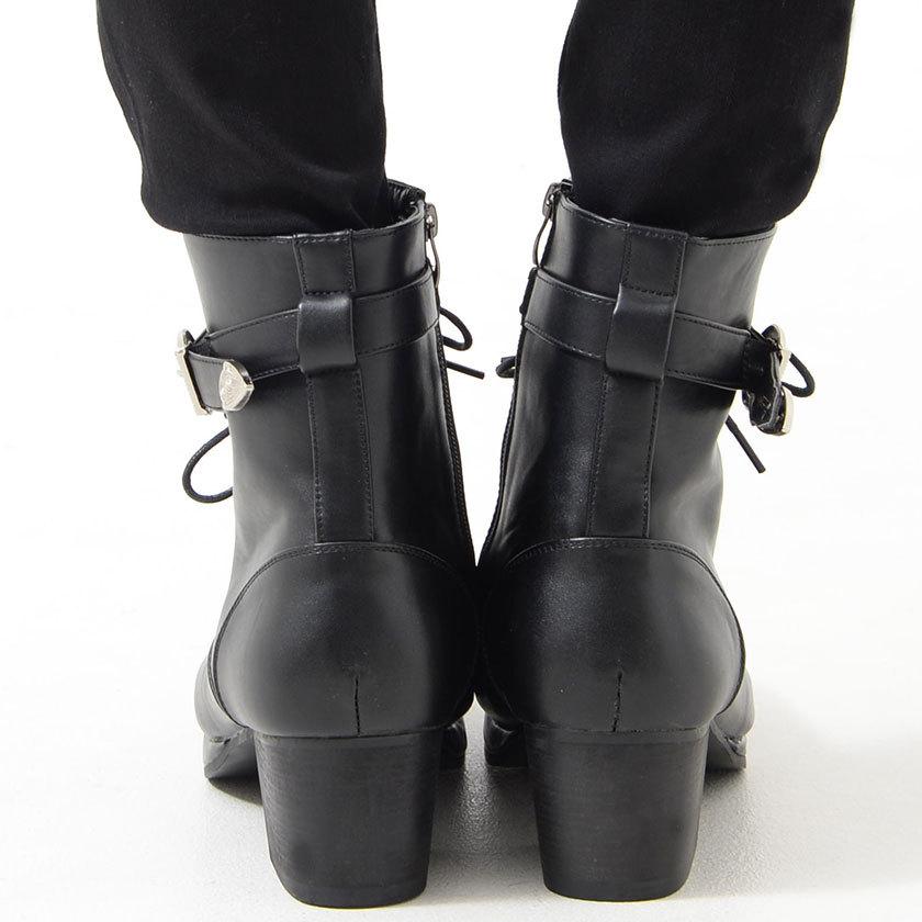 LOVEHUNTER（ラブハンター） ヒールブーツ メンズ レースアップブーツ