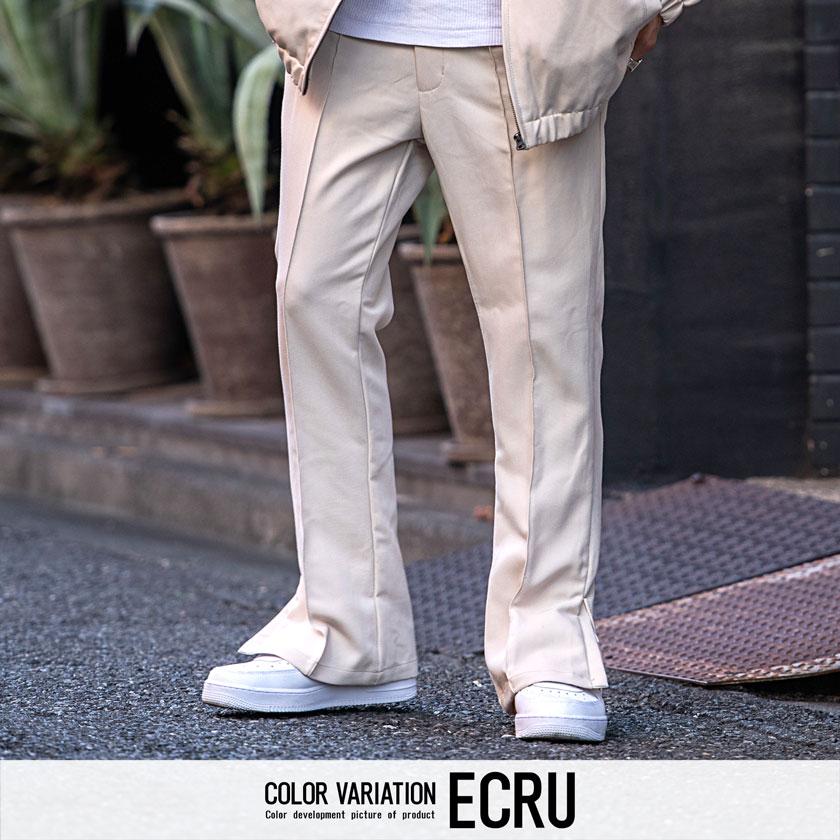 セットアップ❁後ろ下がりフレアティ＆フリルテーパードパンツ 100size ゼロプレッシャースーツ【テーパードパンツ】【セットアップ着用可