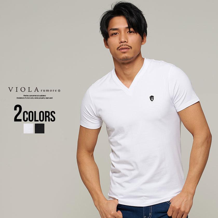 半袖tシャツ メンズ ブランド Vネック 細身 タイトストレッチ きれいめ ラグスポ ゴルフウェア Viola ヴィオラ M L Xl 春 21 Lg A シルバーバレット 通販 Yahoo ショッピング