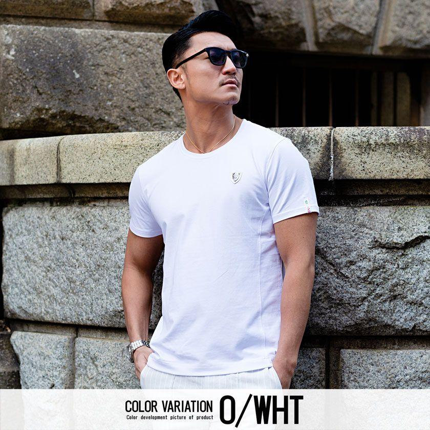 半袖tシャツ メンズ Tシャツ 白t トップス バックプリント インナー シンプル イタリアンカラー プリント 細身 伸縮 きれいめ カジュアル 大人 春 夏 Viola 1312 シルバーバレット 通販 Yahoo ショッピング