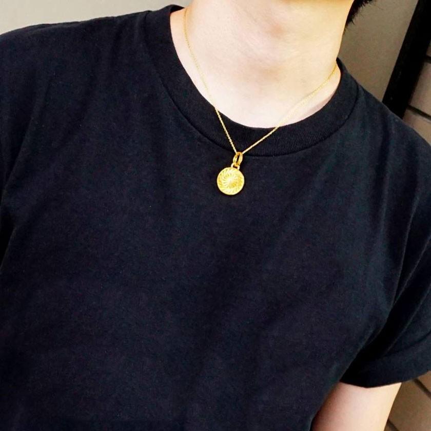 ネックレス メンズ ゴールド Black Dia ブラックダイア ゴールドスパイラルコインネックレス 全1色 ユニセックス アクセサリー Nk 1 シルバーバレット 通販 Yahoo ショッピング