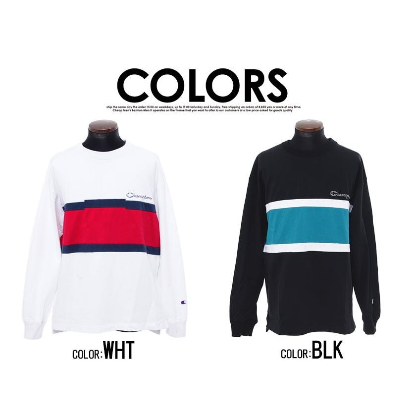 Champion（チャンピオン） 長袖Tシャツ メンズ 切替デザインロング