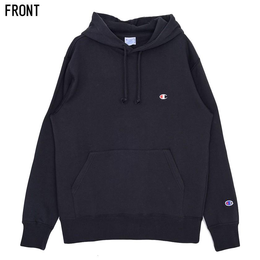 パーカー フーディー メンズ Champion チャンピオン Cロゴ刺繍裏毛スウェットプルオーバーパーカー/全6色 M L ホワイト グレー ブラック ネイビー 秋 冬 | Champion | 21