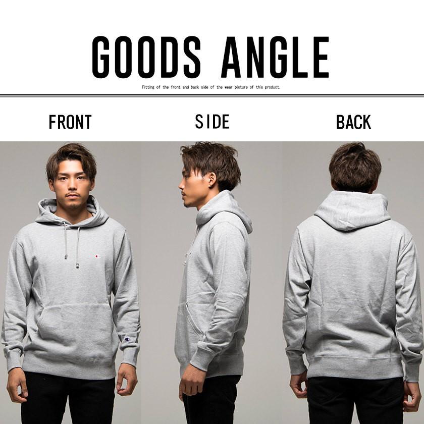 パーカー フーディー メンズ Champion チャンピオン Cロゴ刺繍裏毛スウェットプルオーバーパーカー/全6色 M L ホワイト グレー ブラック ネイビー 秋 冬 | Champion | 23