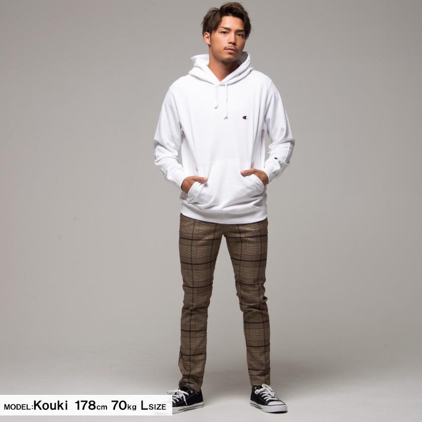 パーカー フーディー メンズ Champion チャンピオン Cロゴ刺繍裏毛スウェットプルオーバーパーカー/全6色 M L ホワイト グレー ブラック ネイビー 秋 冬 | Champion | 08