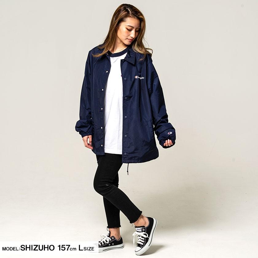 コーチジャケット メンズ Champion チャンピオン COACH JACKET/全3色 アウター ブルゾン M L ブラック ネイビー レッド 春｜silverbulletxfuga｜08